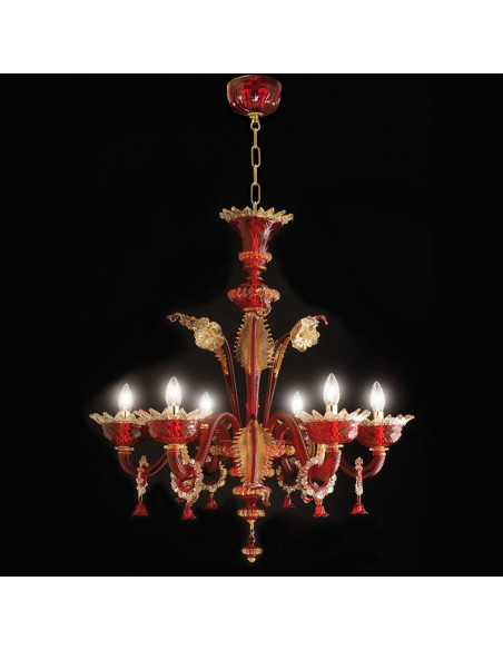 Lustre classique en verre de Murano, modèle impérial Lustre classique en verre de Murano, modèle impérial