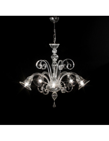 Murano glass chandelier Tintoretto model