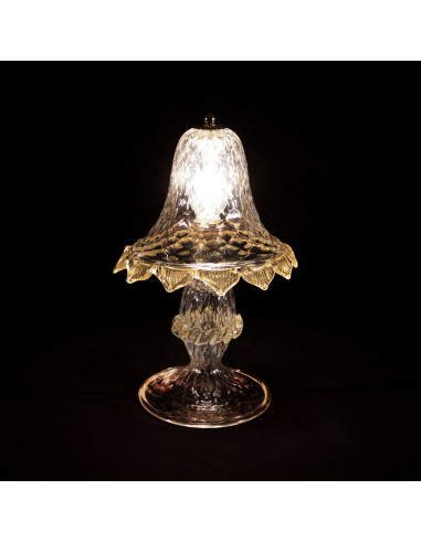 lampada da tavolo in vetro di murano modello Casanova