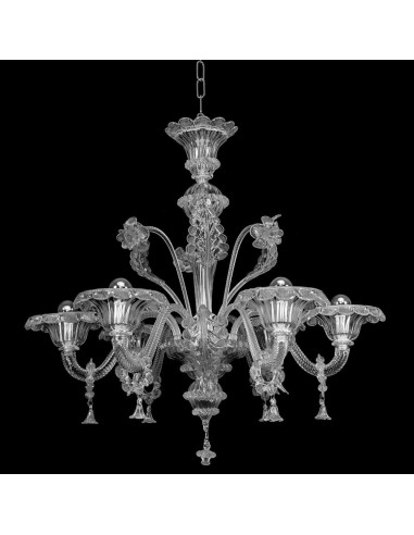 Classic Murano glass chandelier model Gran Canal Lux