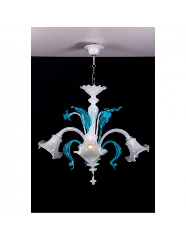 Lampadario in vetro di Murano 
- Modello Bacco