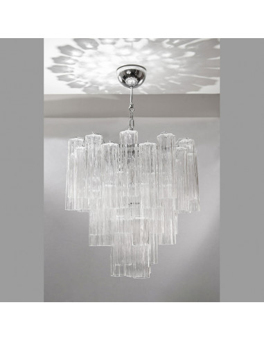 Lampadario in vetro di Murano mod: Stella Polare