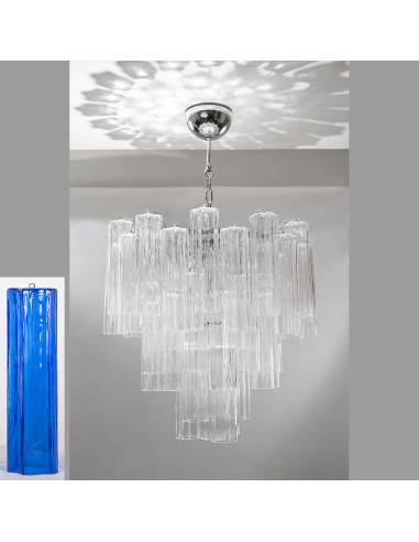 Lampadario in vetro di Murano mod: Stella Polare