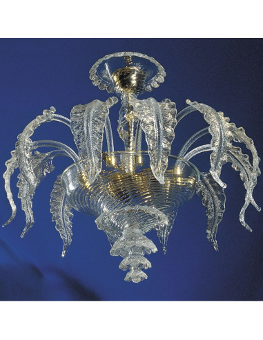 Plafonnier en verre de Murano Elegant modele