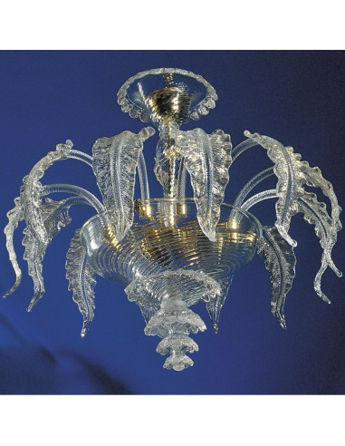 Plafoniera in vetro di Murano modello Elegant