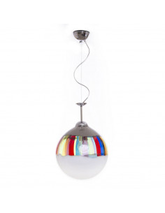 Coriandolo - Sospensione a sfera in vetro di Murano multicolor