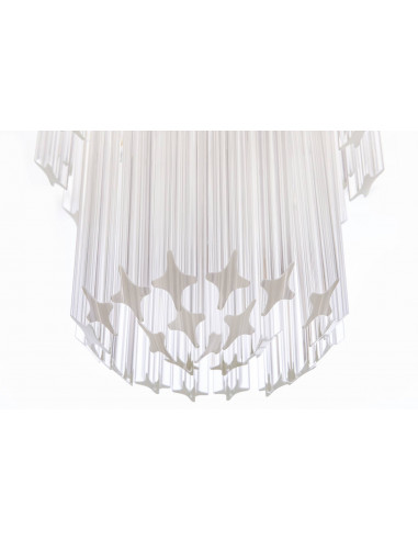 Details seen from below of the Regale Murano chandelier