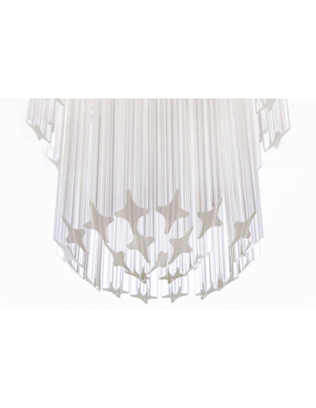 Details seen from below of the Regale Murano chandelier