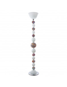 Murrah - Crystal floor lamp with Murano murrine - modern design