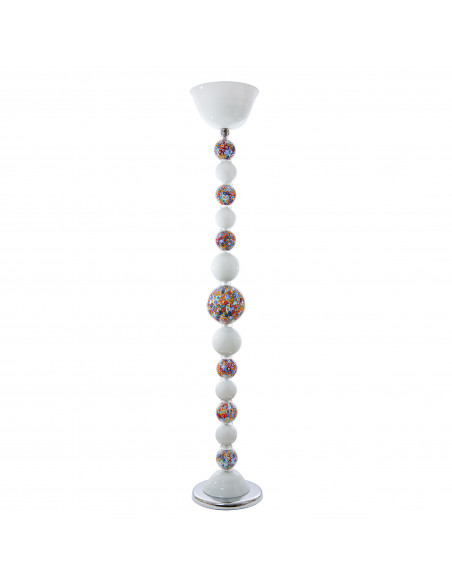 Murrah - Piantana in cristallo con murrine Murano design moderno